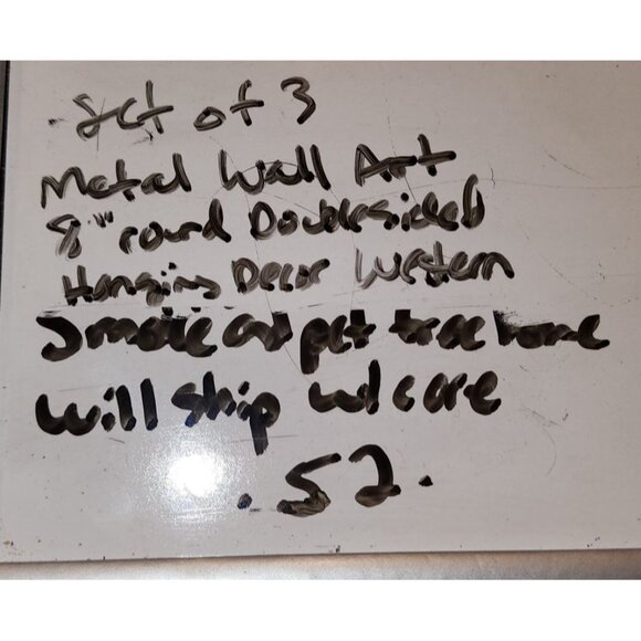 Western-Themed Metal Wall Art Set With Horse Cowboy Boot Designs NEW 8" - Picture 10 of 10